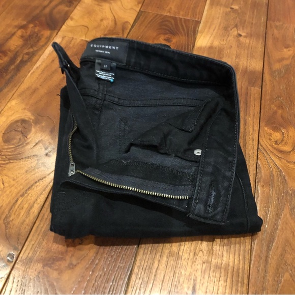 Equipment Depuis 1976 black high rise  Size 27 stretchy jeans - Picture 11 of 12